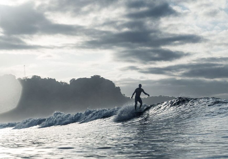 Surfer at Playa Chaman